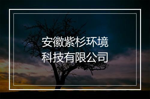 安徽紫杉环境科技有限公司