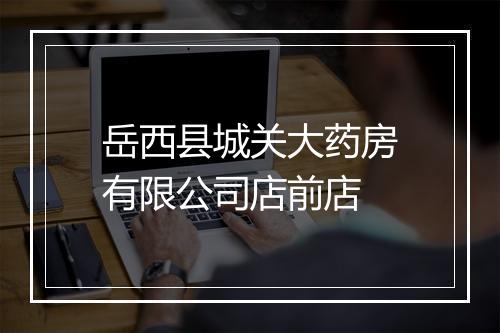 岳西县城关大药房有限公司店前店