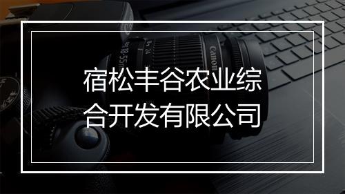 宿松丰谷农业综合开发有限公司