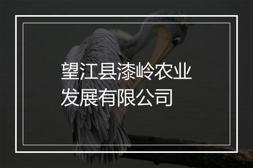 望江县漆岭农业发展有限公司