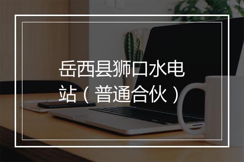岳西县狮口水电站（普通合伙）
