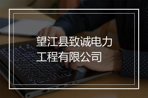 望江县致诚电力工程有限公司