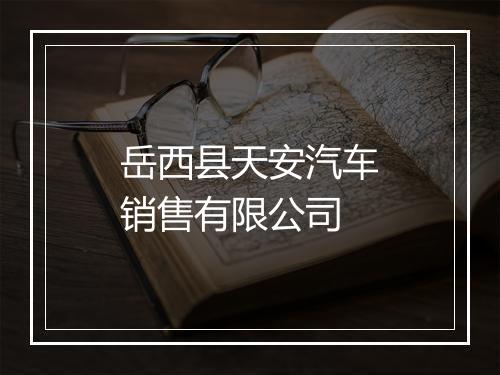 岳西县天安汽车销售有限公司