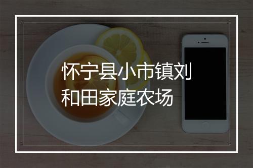 怀宁县小市镇刘和田家庭农场