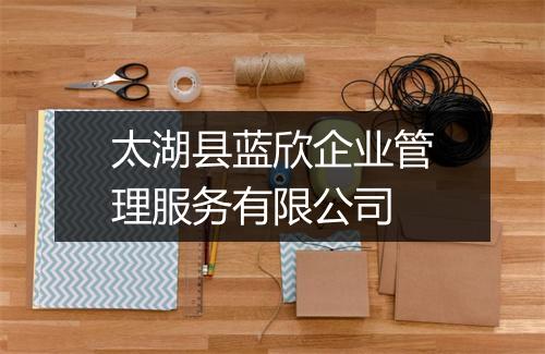 太湖县蓝欣企业管理服务有限公司