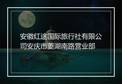 安徽红途国际旅行社有限公司安庆市菱湖南路营业部
