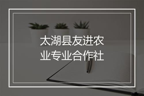 太湖县友进农业专业合作社