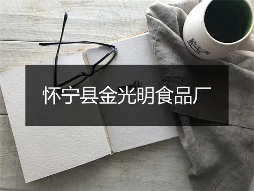 怀宁县金光明食品厂