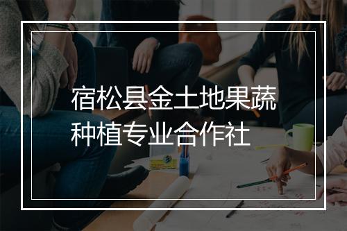 宿松县金土地果蔬种植专业合作社