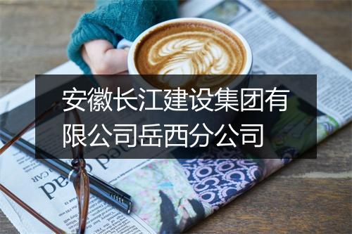 安徽长江建设集团有限公司岳西分公司
