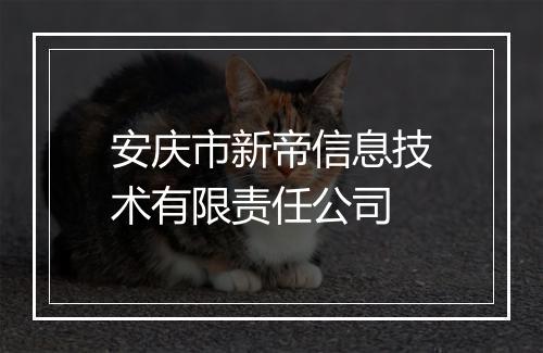 安庆市新帝信息技术有限责任公司