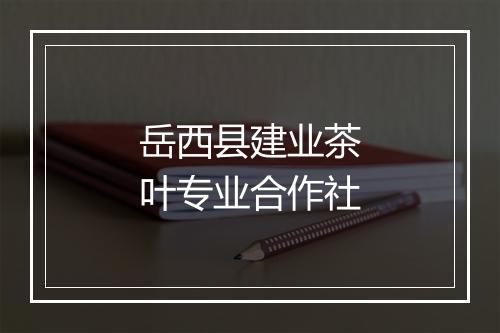 岳西县建业茶叶专业合作社
