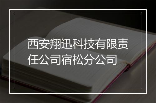 西安翔迅科技有限责任公司宿松分公司