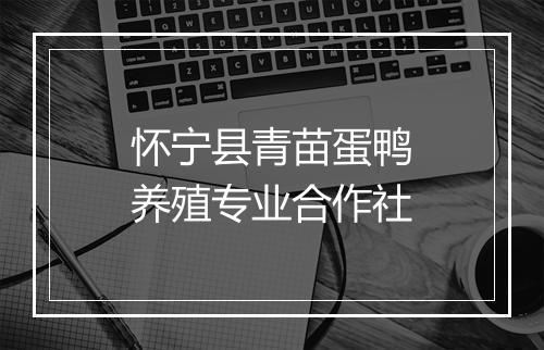 怀宁县青苗蛋鸭养殖专业合作社