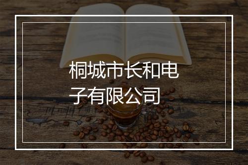 桐城市长和电子有限公司
