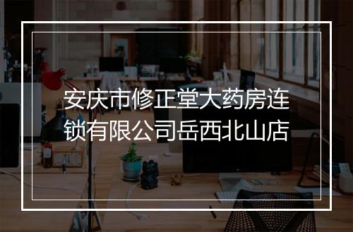安庆市修正堂大药房连锁有限公司岳西北山店