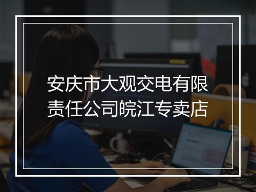 安庆市大观交电有限责任公司皖江专卖店