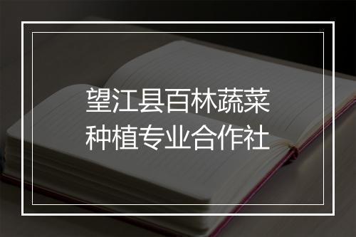 望江县百林蔬菜种植专业合作社
