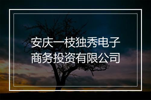 安庆一枝独秀电子商务投资有限公司