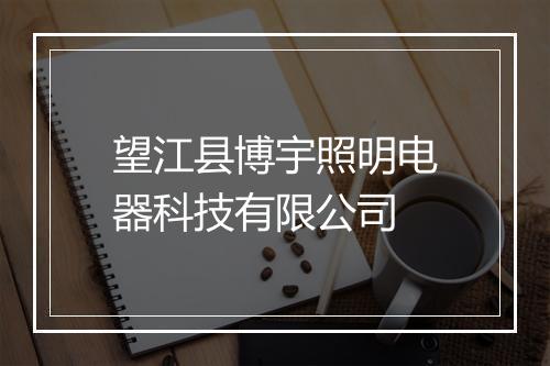 望江县博宇照明电器科技有限公司