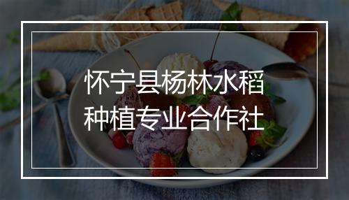 怀宁县杨林水稻种植专业合作社