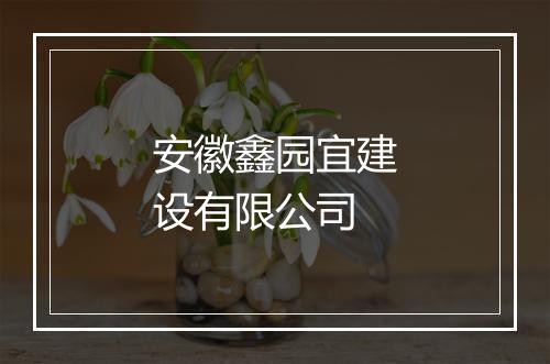 安徽鑫园宜建设有限公司