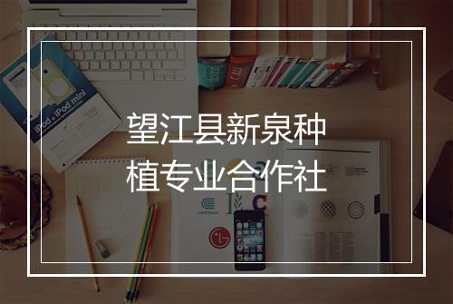 望江县新泉种植专业合作社