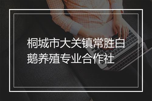 桐城市大关镇常胜白鹅养殖专业合作社