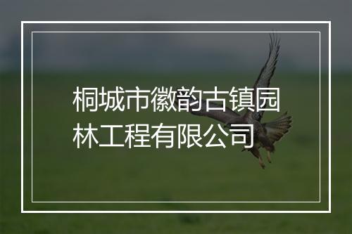 桐城市徽韵古镇园林工程有限公司