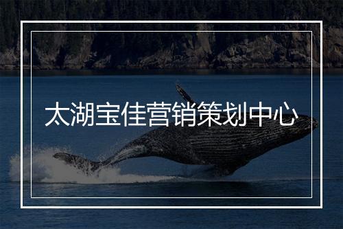 太湖宝佳营销策划中心