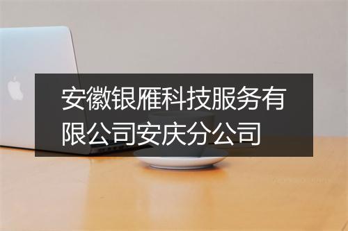 安徽银雁科技服务有限公司安庆分公司