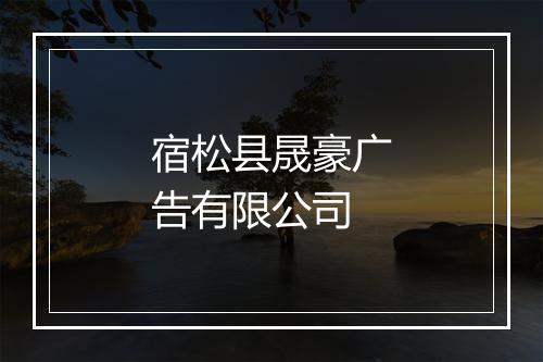 宿松县晟豪广告有限公司