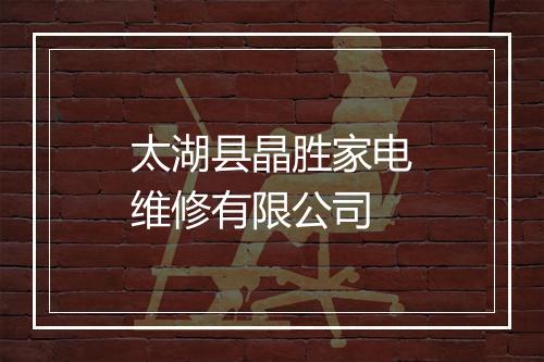太湖县晶胜家电维修有限公司