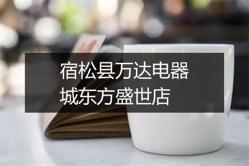 宿松县万达电器城东方盛世店