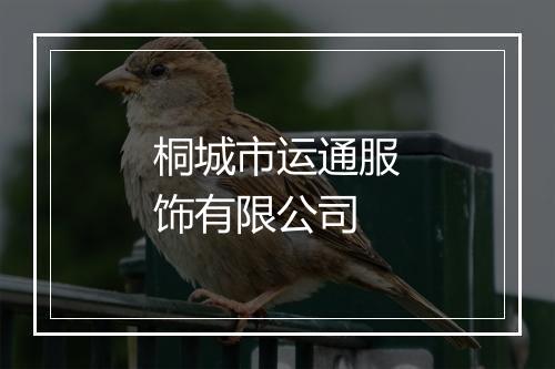 桐城市运通服饰有限公司
