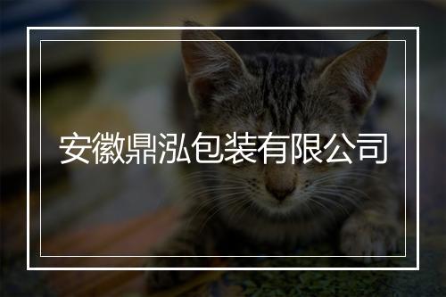 安徽鼎泓包装有限公司