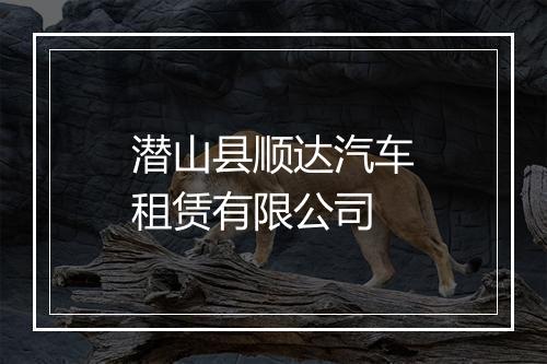潜山县顺达汽车租赁有限公司