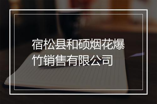 宿松县和硕烟花爆竹销售有限公司
