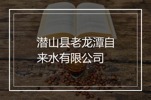 潜山县老龙潭自来水有限公司