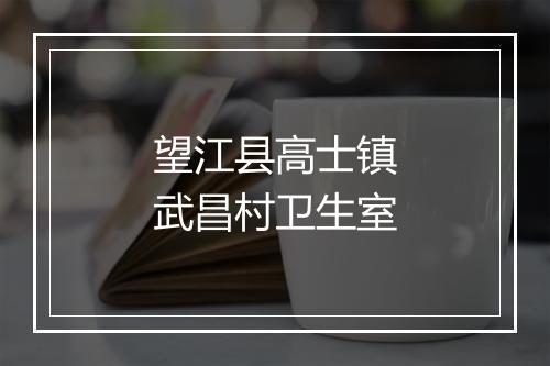 望江县高士镇武昌村卫生室
