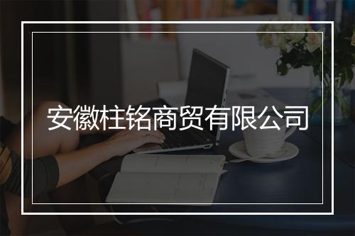 安徽柱铭商贸有限公司