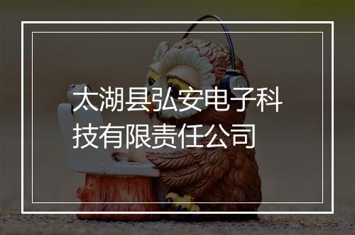 太湖县弘安电子科技有限责任公司
