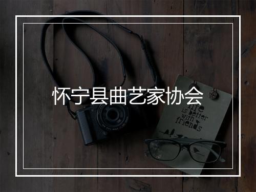 怀宁县曲艺家协会