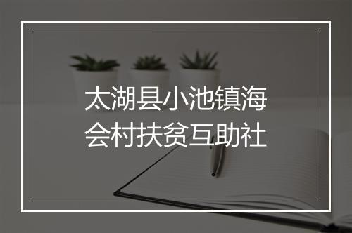 太湖县小池镇海会村扶贫互助社