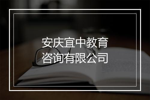 安庆宜中教育咨询有限公司