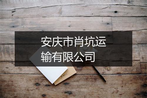 安庆市肖坑运输有限公司