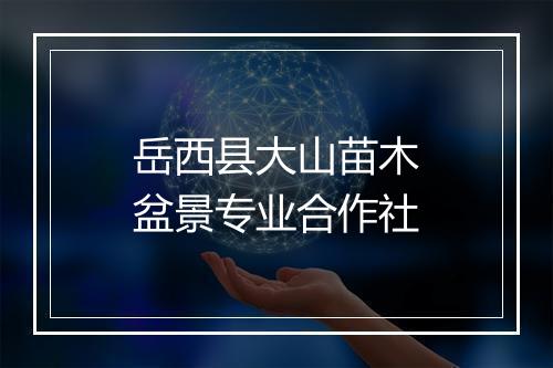 岳西县大山苗木盆景专业合作社