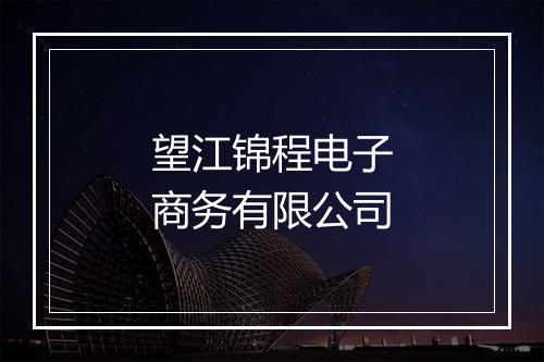望江锦程电子商务有限公司