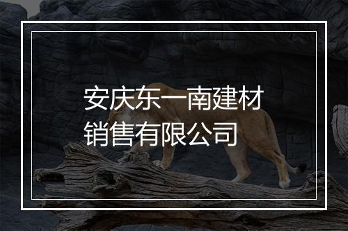安庆东一南建材销售有限公司