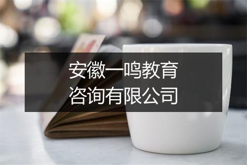 安徽一鸣教育咨询有限公司